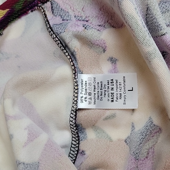 NWT Lularoe Cassie Floral Pencil Skirt size L - Picture 6 of 6